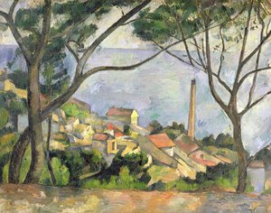 1878年レスタークの海 作： Paul Cézanne